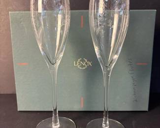 207 lenoxetchedglasschampagneflutes