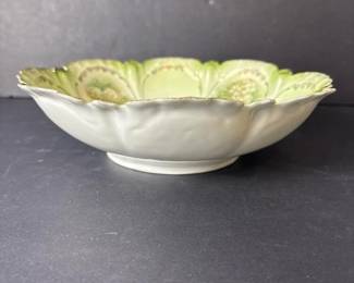 060 handpaintedfloralporcelainbowlinvi