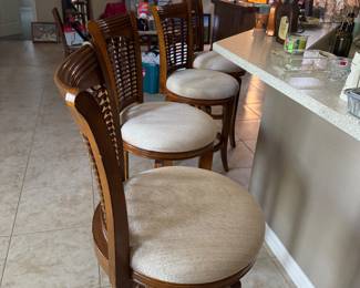 4 bar stools 46" tall