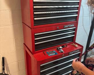 Craftsman’s tool storage with tools