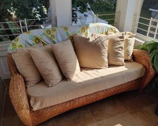 Wicker couch