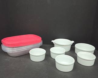 BIA White Ramekins and Bakeware Set