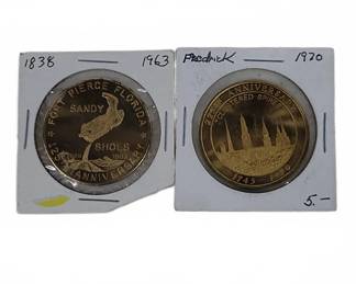 Florida and Maryland Souvenir Trade Tokens