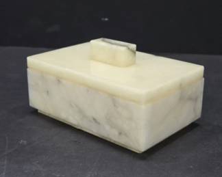 Rectangular Marble Lidded Box