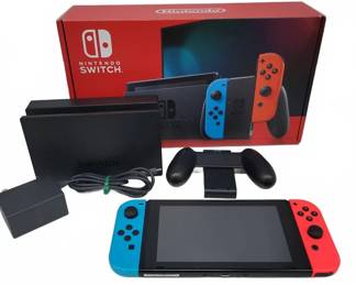 Nintendo Switch Console Neon Red and Blue
