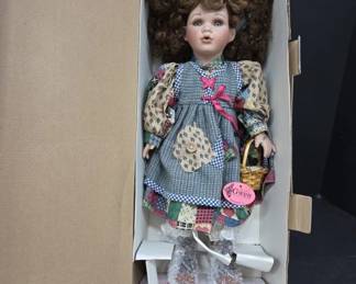 Show-Stoppers "Gwen" Porcelain Doll in Box