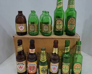 Ballantine Ale and Beer Bottle Collection with Box