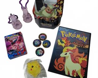 Pokémon Cards, Poké-Tin, Pins, and Figures Assort