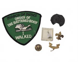 Boy Scouts Pins, Patch, and Medals Assortment