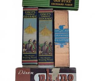 Vintage Pencil Boxes Dixon Eberhard Faber