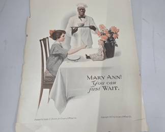 1913 Cream of Wheat Advertising Print