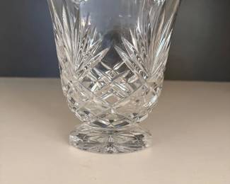 025 Cut Crystal Footed Vase