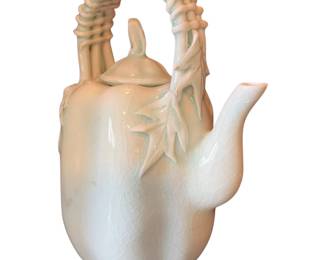 036 Chinese Celadon Porcelain Teapot Basket Handle