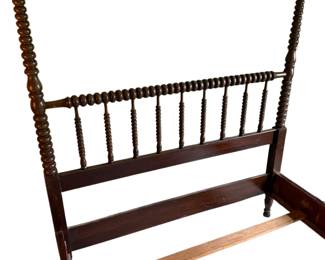 081 Antique Spool Bed Full Size FourPoster