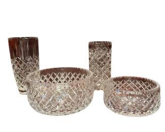 060 Ceska Cut Crystal Bowls and Vases Collection