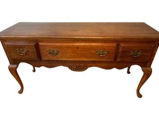 109 Queen Anne Cherry Wood Sideboard Buffet