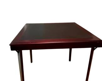 073 Mahogany Folding Card Game Table