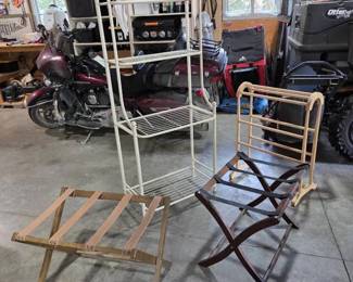 Bakers Rack, Quilt Rack  Folding Luggage Racks