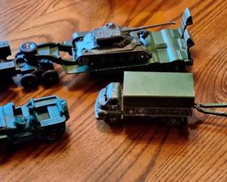 Vintage Dinky Toys Military Vehicles with Tank, Trucks  Artillery