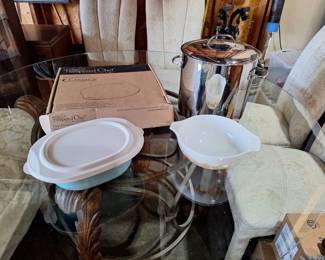 Pampered Chef Stoneware, Pyrex  Tupperware Kitchen Lot