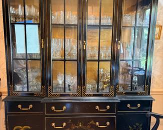 D28- $320 Breakfront Chinoiserie 79.5"x 60"x14.25