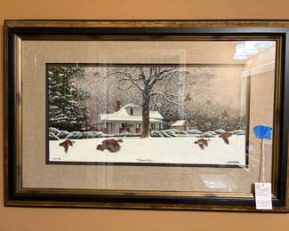 D1-$178. Bob Timberlake "Headed Home" signed print 1152/1890 edition 34"x22"