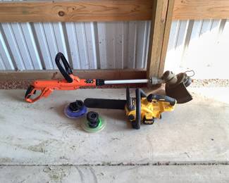 Weed Wacker and Chainsaw