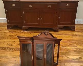 Two Piece China Cabinet