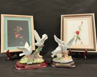 Embroidery Art Doves