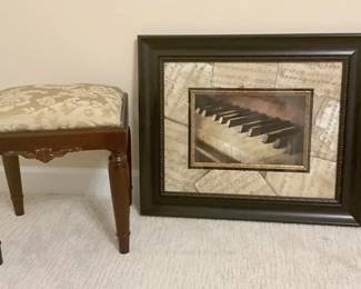 Piano Picture And A Bench