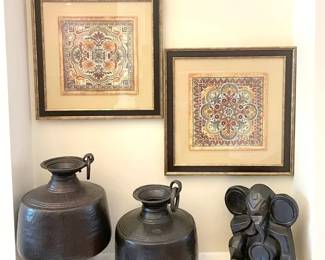 Hammered And Floral Decor