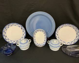 Blue And White Kitchen
