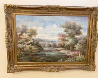 A Tranquil Lake Painting