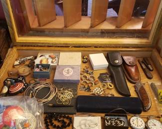 Jewelry, Pocket Knife's and advertising misc.