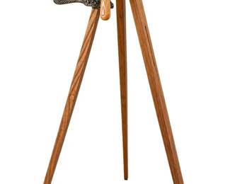 Vintage Rogar Estate Wine Bottle Opener with Wooden Tripod Stand