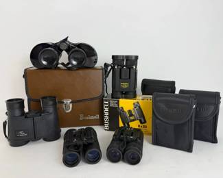 Bushnell Binocular Collection with Cases Original Box Collection