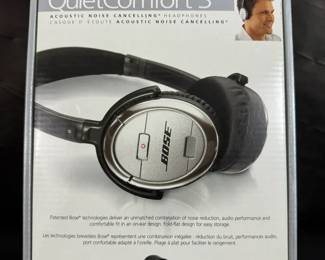 Bose QuietComfort 3 QC3 Acoustic Noise Cancelling Headphones w Box Accessories