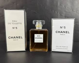 Chanel No. 5 Perfume Lot Sealed Eau de Parfum Eau de Toilette Plus Open Bottle