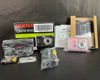 Pentax Optio E60 Pink 10.1MP Digital Camera 3x Optical Zoom New Sealed w Box