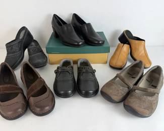 Womens Shoes Clarks, Merrell, Artisan Casual Comfort Styles 6 Pairs Six pairs of womens sho