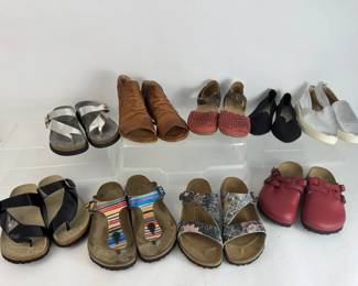 Birkenstock, Vionic, Miz Mooz Earth Womens Sandals Shoes Lot 10 Pairs