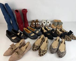 Jack Sprat Suede Boots, Clarks Shoes Assorted Womens Sketchers Flats and Sandals