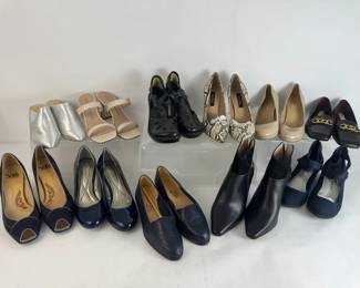 Katy Perry, Franco Sarto, Calvin Klein, Sofft Anne Klein Womens Shoe Lot 11 Pairs