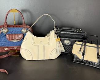 Four Mixed Handbags Featuring Brighton, Etienne Aigner Fashion Shoulder Bags
