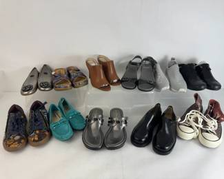 DKNY, Calvin Klein, Cole Haan, Converse Dansko Womens Shoe Lot 12 Pairs