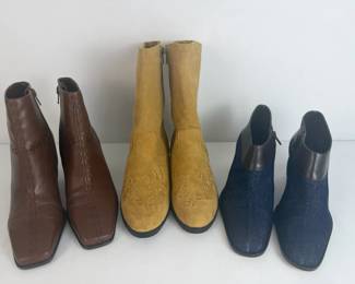 Womens Ankle Boots Etienne Aigner, Whitney Jack Sprat 3 Pairs Lot of three pairs of women