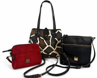 Dooney Bourke Handbag Collection 3 Bags with Crossbody Tote Styles