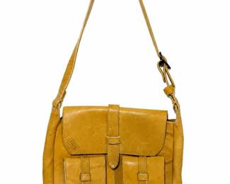 Frye Mustard Tan Genuine Leather Shoulder Bag