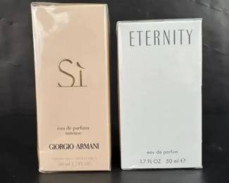 Giorgio Armani Si Intense Calvin Klein Eternity Eau de Parfum 1.7 oz Sealed Lot