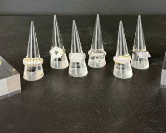 12 Sterling Silver925 Rings, Assorted Sizes And Styles 56.45g